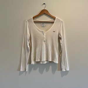 Fitted Cream Lightweight Sweater